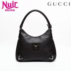 Gucci Leather Abbey Hobo Shoulder Bag Brown